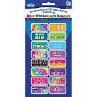 Ashley Productions Motivation Non-Magnetic Mini Whiteboard Erasers, 16ct.