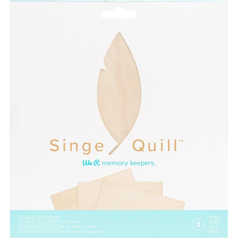 We R Memory Keepers® 8" x 8" Singe Quill Veneer Sheets, 3ct.