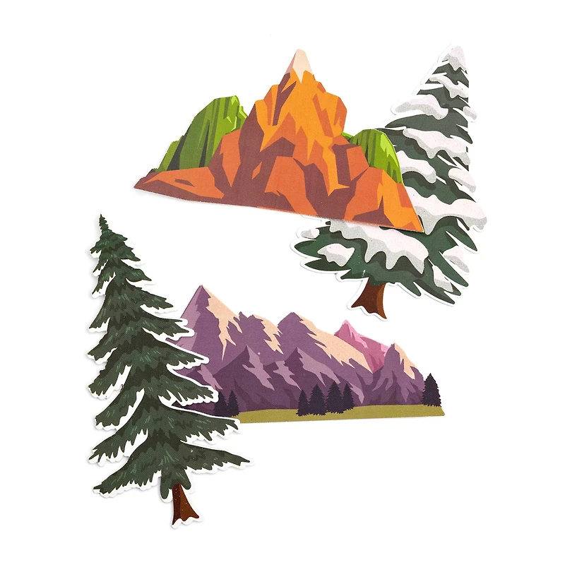 Tree & Mountain Die Cut Stickers by Recollections™