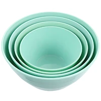 Martha Stewart Turquoise Plastic Bowl Set with Lids