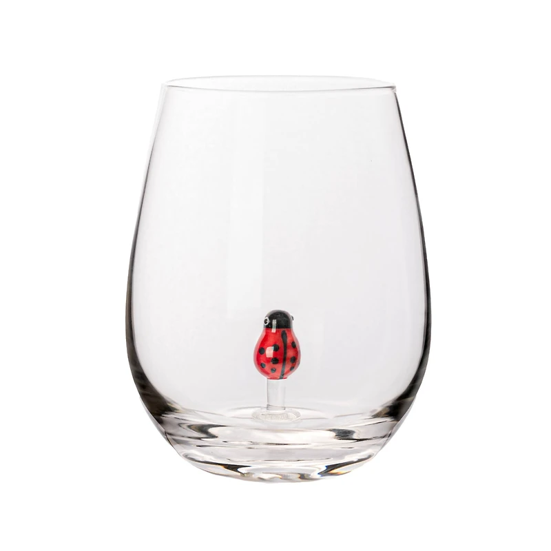 Hello Honey® 4.75" Round Stemless Wine Glass Set