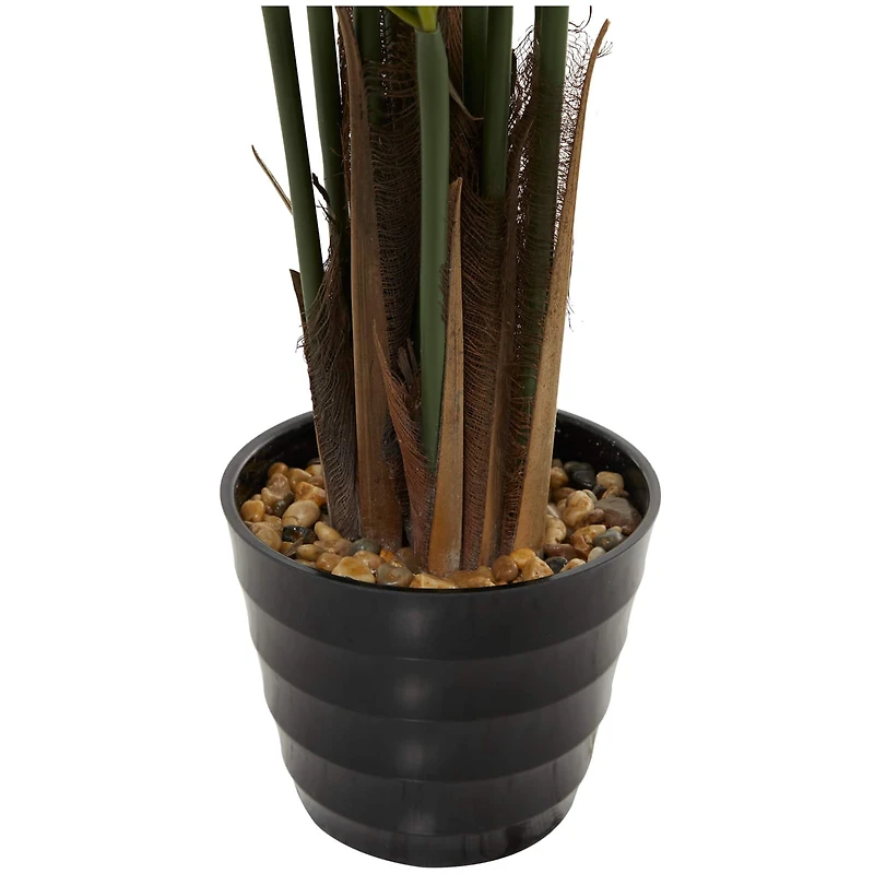 43" Green Vinyl Contemporary Artificial Tree in a Melamine Pot