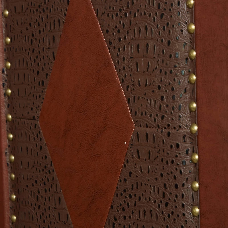 Dark Brown Wood Traditional Room Divider Screen, 71" x 64" x 1"