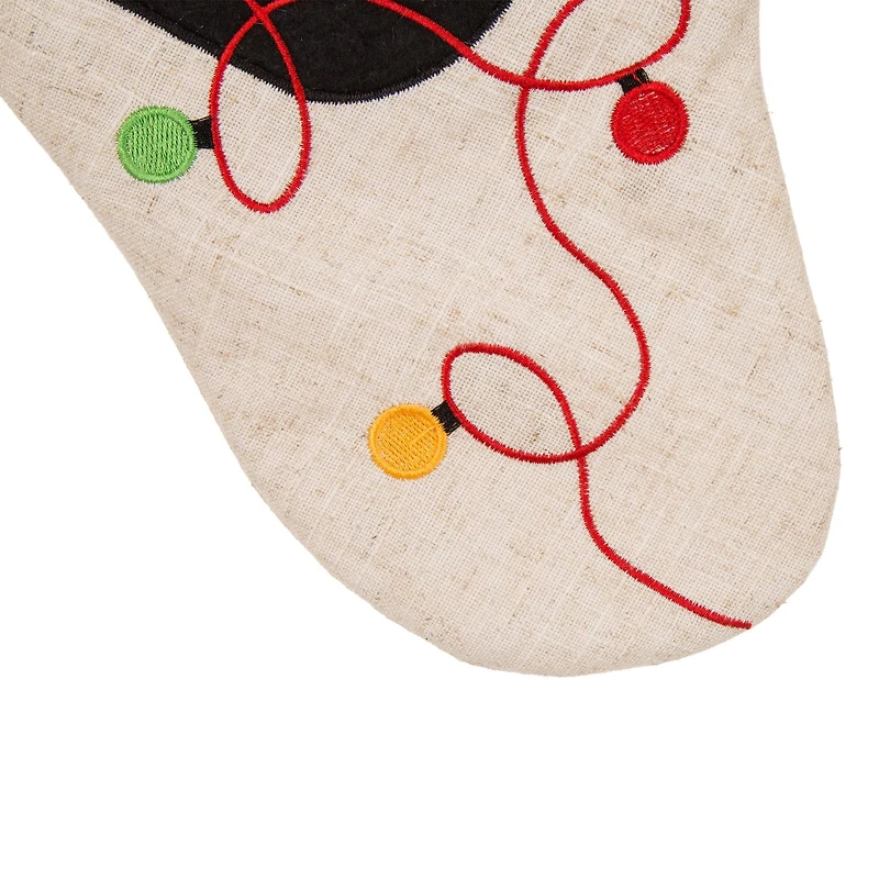 Glitzhome® 21" LED Cat Christmas Stockings, 2ct.