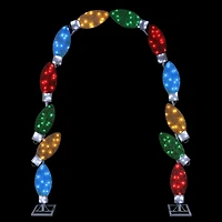 Mr. Christmas 8 ft. Illuminated Tinsel C9 Bulb Arch​