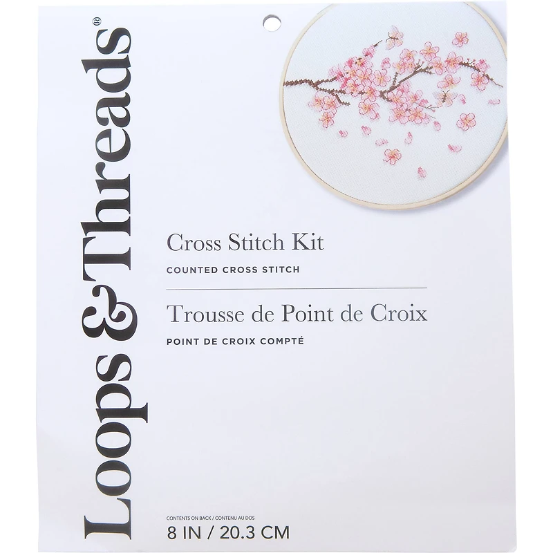 Cherry Blossom Cross Stitch Kit by Loops & Threads®