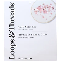 Cherry Blossom Cross Stitch Kit by Loops & Threads®