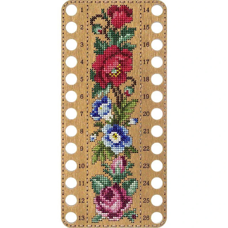 Wonderland Crafts Floral Numbered Embroidery Thread Organizer