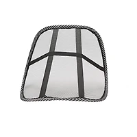 Mind Reader Black Mesh Lumbar Support Adjustable Cushion Set