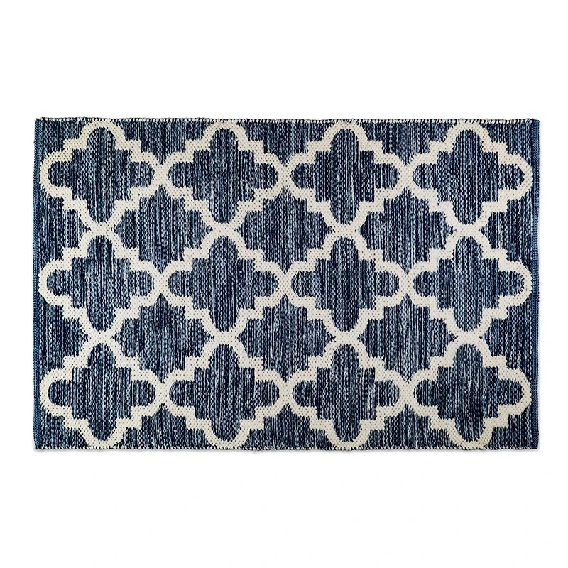 DII® Blue Lattice Hand-Loomed Rug, 2ft. x 3ft.