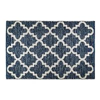 DII® Blue Lattice Hand-Loomed Rug, 2ft. x 3ft.