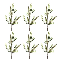 32" Variegated Red Berry Foliage Sprays, 6ct.