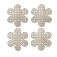 4" Flower Cross Stitch Wood Canvas, 4ct. by Loops & Threads®