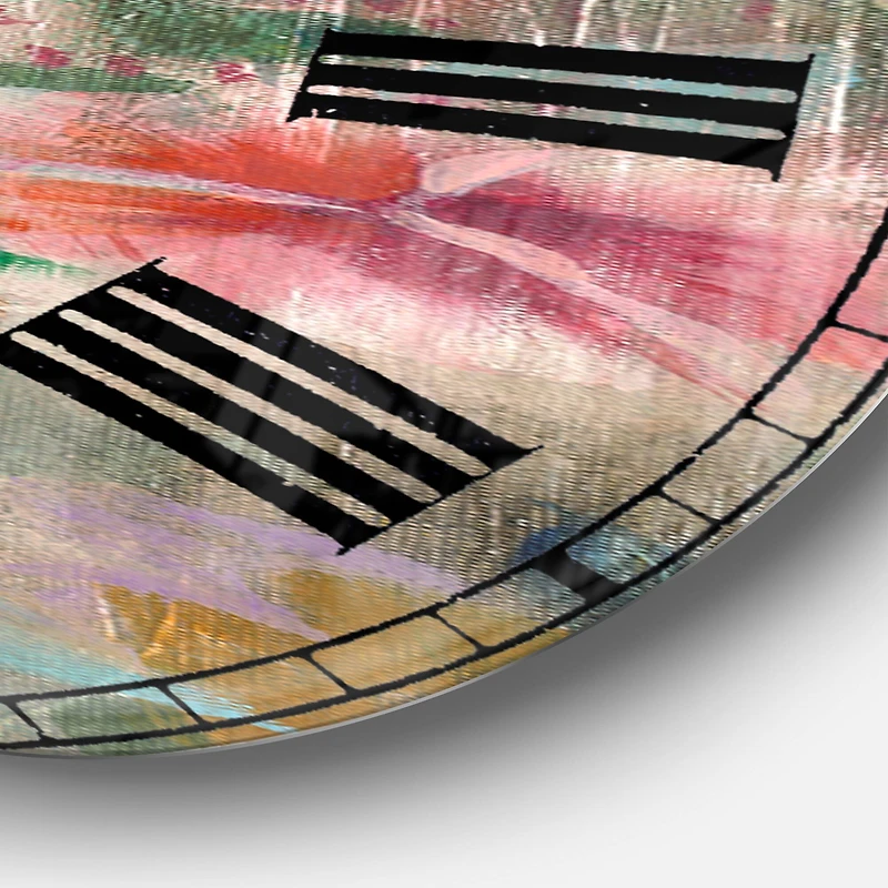 Designart 'Flower Shower Iii Cabin Wall Clock