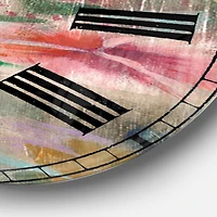 Designart 'Flower Shower Iii Cabin Wall Clock