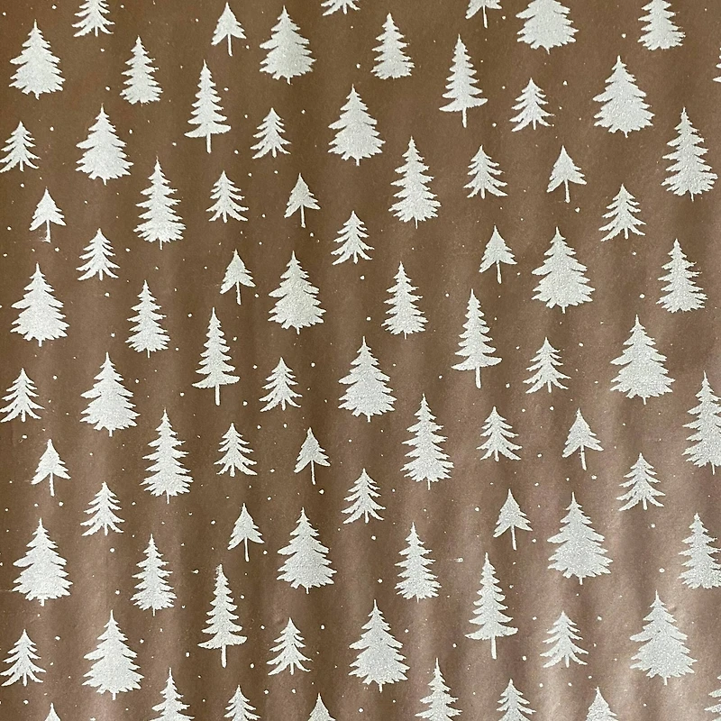 Blush Foil Trees Premium Gift Wrap by Celebrate It™