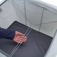 Simplify Gray Collapsible Storage Box with Handles