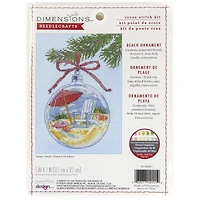 Dimensions® Beach Ornament Counted Cross Stitch Kit