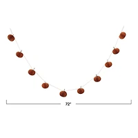 Hello Honey® 6ft. Orange Paper Folding Honeycomb Pumpkin Garland