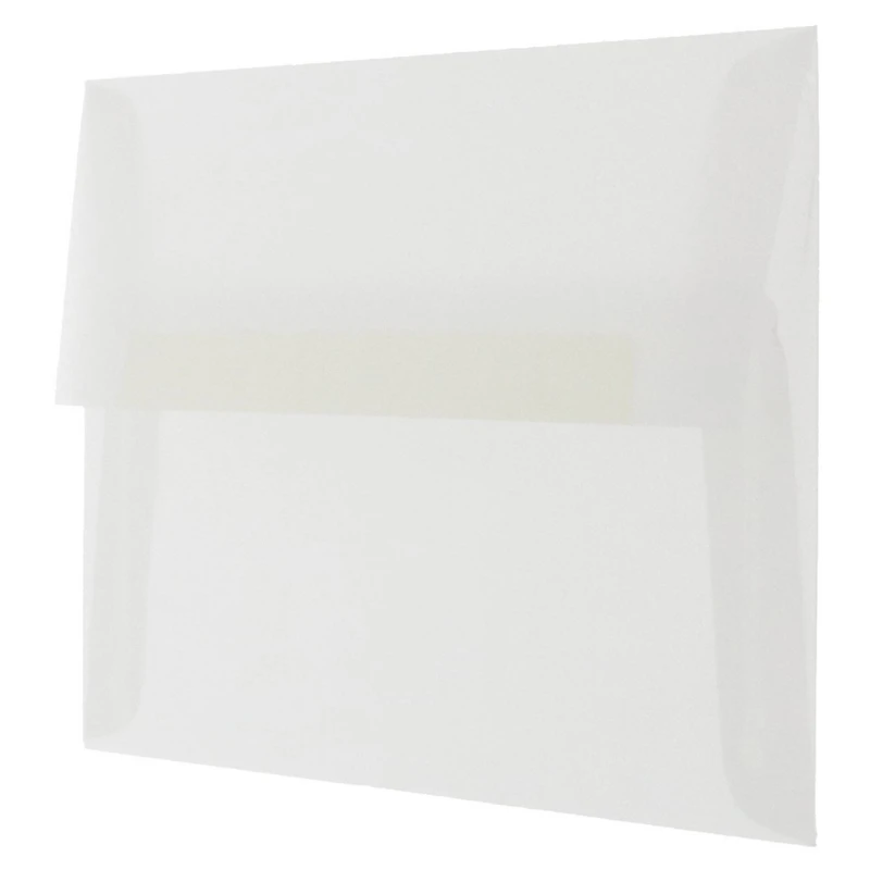 JAM Paper 4.75" x 6.5" Translucent Vellum Envelopes