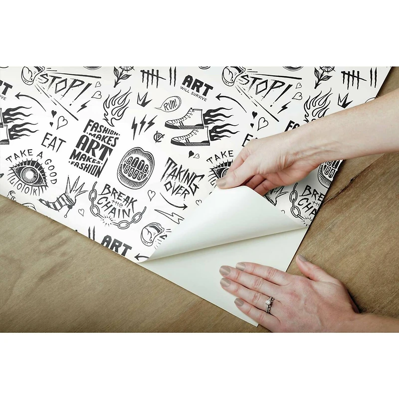 RoomMates Disney® Cruella Graffiti Peel & Stick Wallpaper