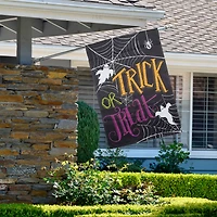 28" x 40" Spider Webs & Ghosts Trick or Treat Outdoor Garden Flag