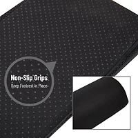 Mind Reader Harmony Collection Black Ergonomic Back and Footrest Set