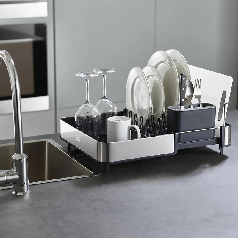 Joseph Joseph Extend Steel Expandable Dish Rack Grey