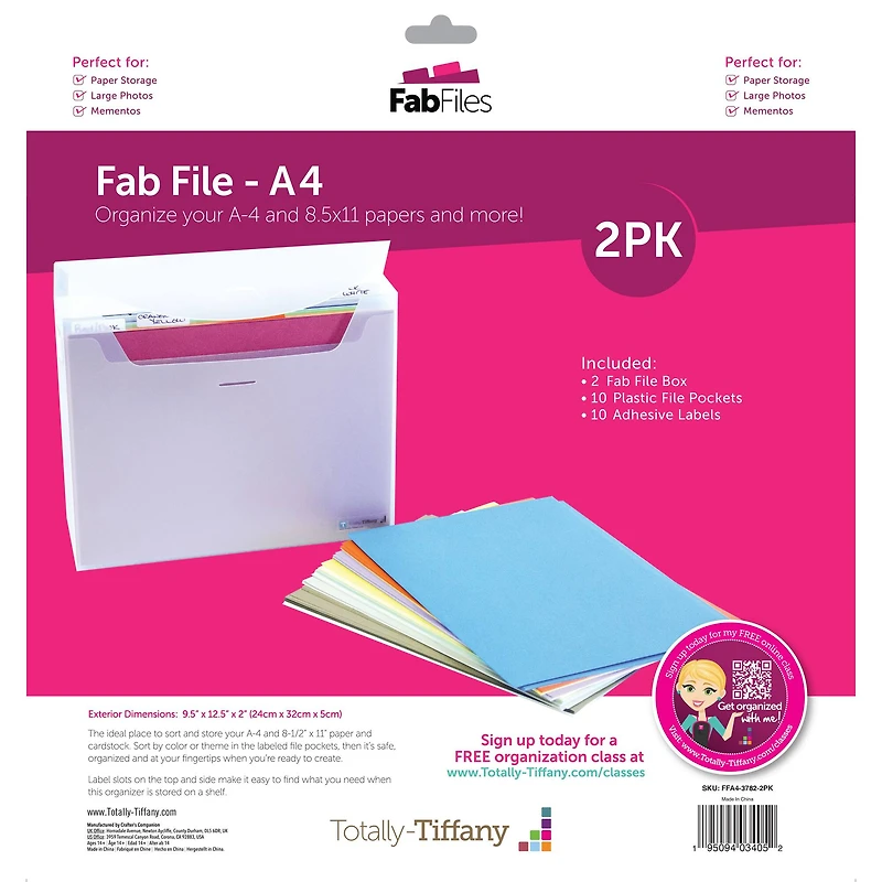 Totally Tiffany™ 8.5'' x 11'' Fab File, 2 Packs