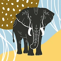 4" x 4" Wild Animals Canvas Painting Kit