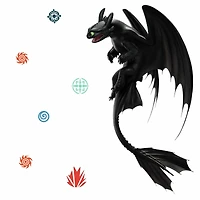 RoomMates How To Train Your Dragon Toothless Peel & Stick Wall Decals