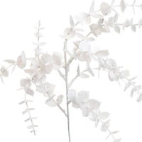 15.5" White Glitter Eucalyptus Pick by Ashland®