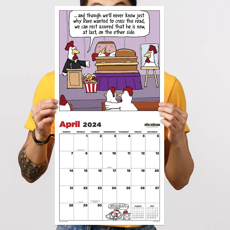 TF Publishing 2024 Laugh Out Loud Shoebox Wall Calendar