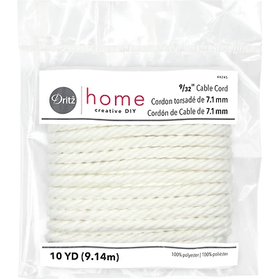 Dritz® Home 9/32" x 10yd. White Cable Cord