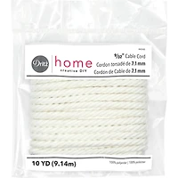 Dritz® Home 9/32" x 10yd. White Cable Cord