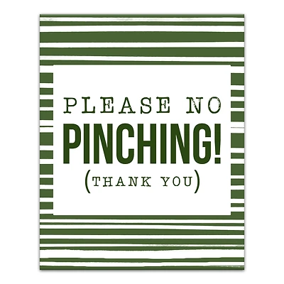 Please No Pinching 16" x 20" Canvas Wall Art