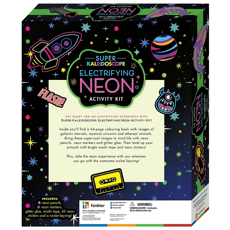 Hinkler Super Kaleidoscope Electrifying Neon Activity Kit