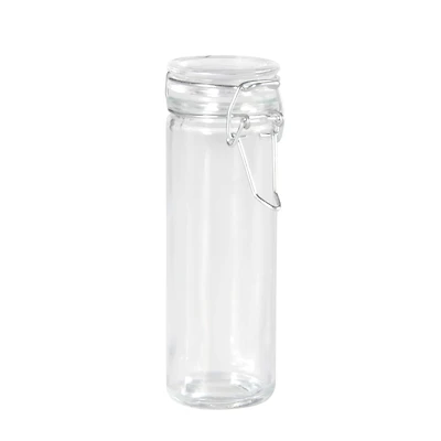 3.8oz. Clear Glass Cylinder Jar with Latched Lid by Ashland®