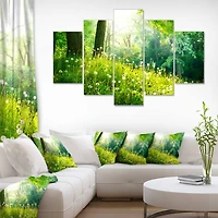Designart - Beautiful Green Grass and Trees