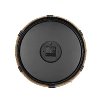 White Coastal Metal Wall Clock