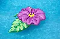 6ft. Inflatable Green & Pink Hibiscus Flower Pool Float