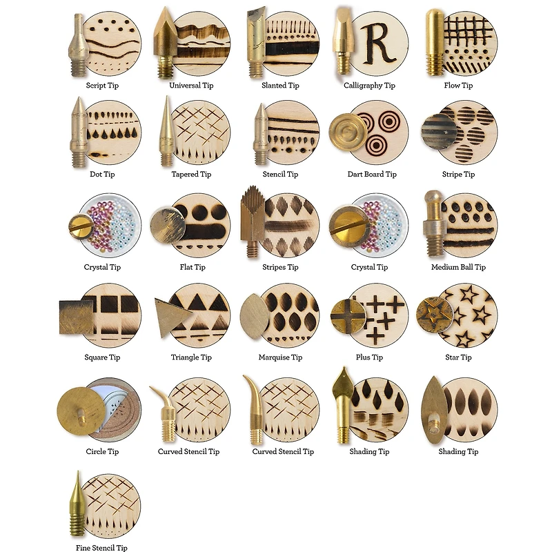 Plaid® Wood Burning Mega Tip Set, 26ct.