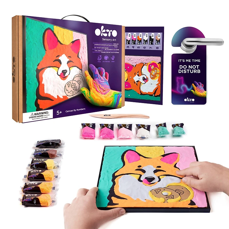 OKTO Fox Clay by Numbers Kit