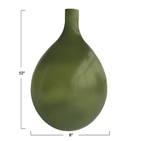 Hello Honey® 12" Green Glass Bud Vase