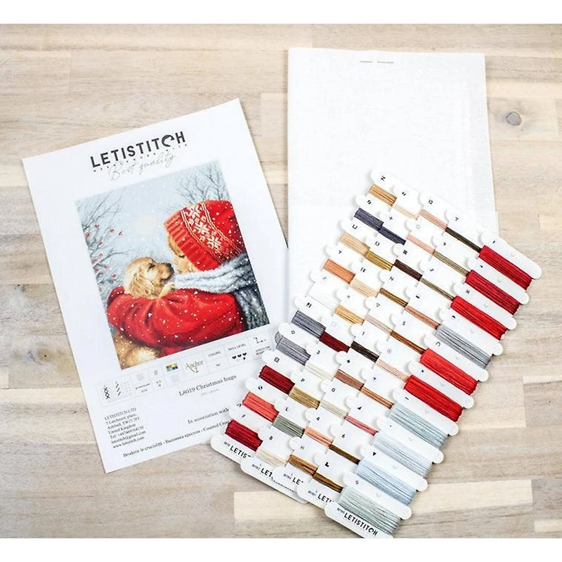 Letistitch Christmas Hugs Counted Cross Stitch Kit