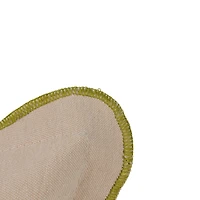 Hello Honey® Embroidered Bird Cotton Chambray Printed Lumbar Pillow with Patterned Back & Scalloped Edge