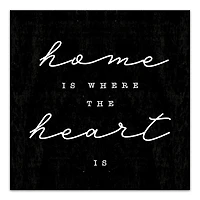 Home Is Where The Heart Is 12" x 12" Canvas Wall Art