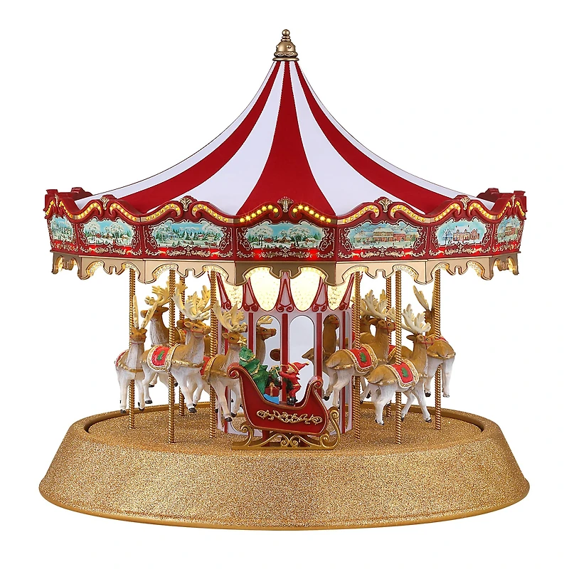 Mr. Christmas 17" Animated Sparkle Carousel