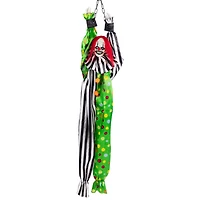 5ft Animated Shaking Clown with Sound Hanging Halloween Decoration