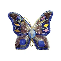 Crystal Art Beadwork kit for creating brooch Butterfly